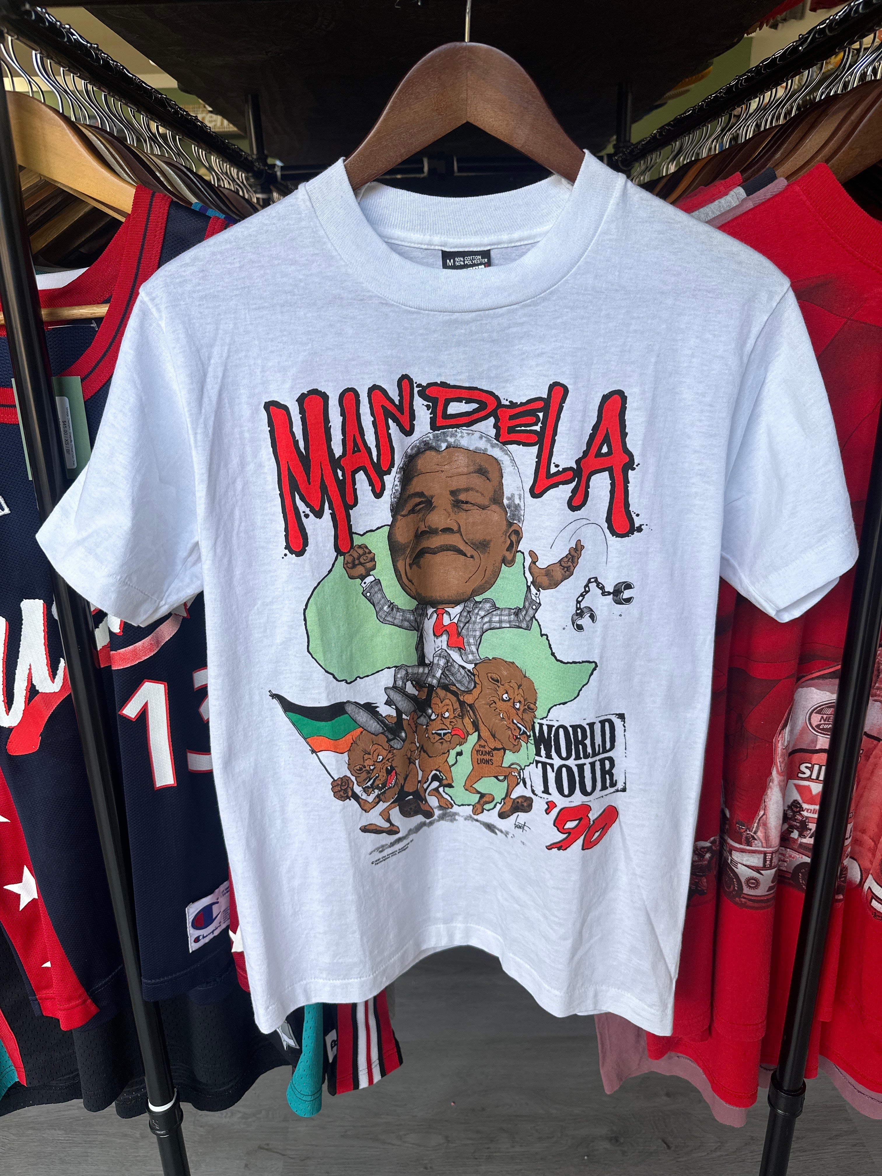 Vintage Nelson Mandela 1990 World Tour Tee