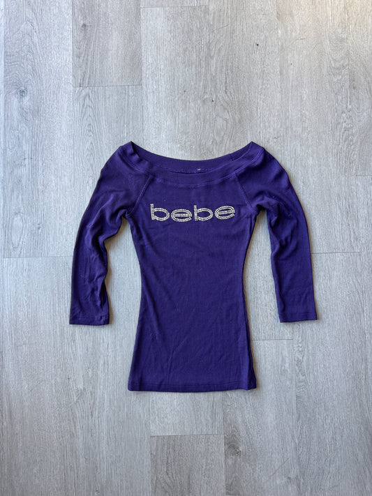 Y2K Women’s Bebe Bedazzled Logo Tee