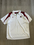Under Armour White University of South Carolina Polo