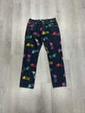 ICECREAM Indigo Allover Running Dog Jeans