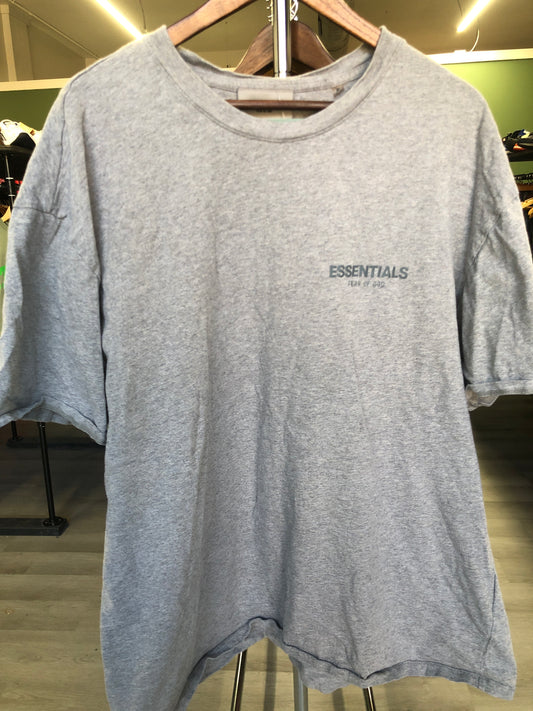 Grey Fear Of God Essentials Tee