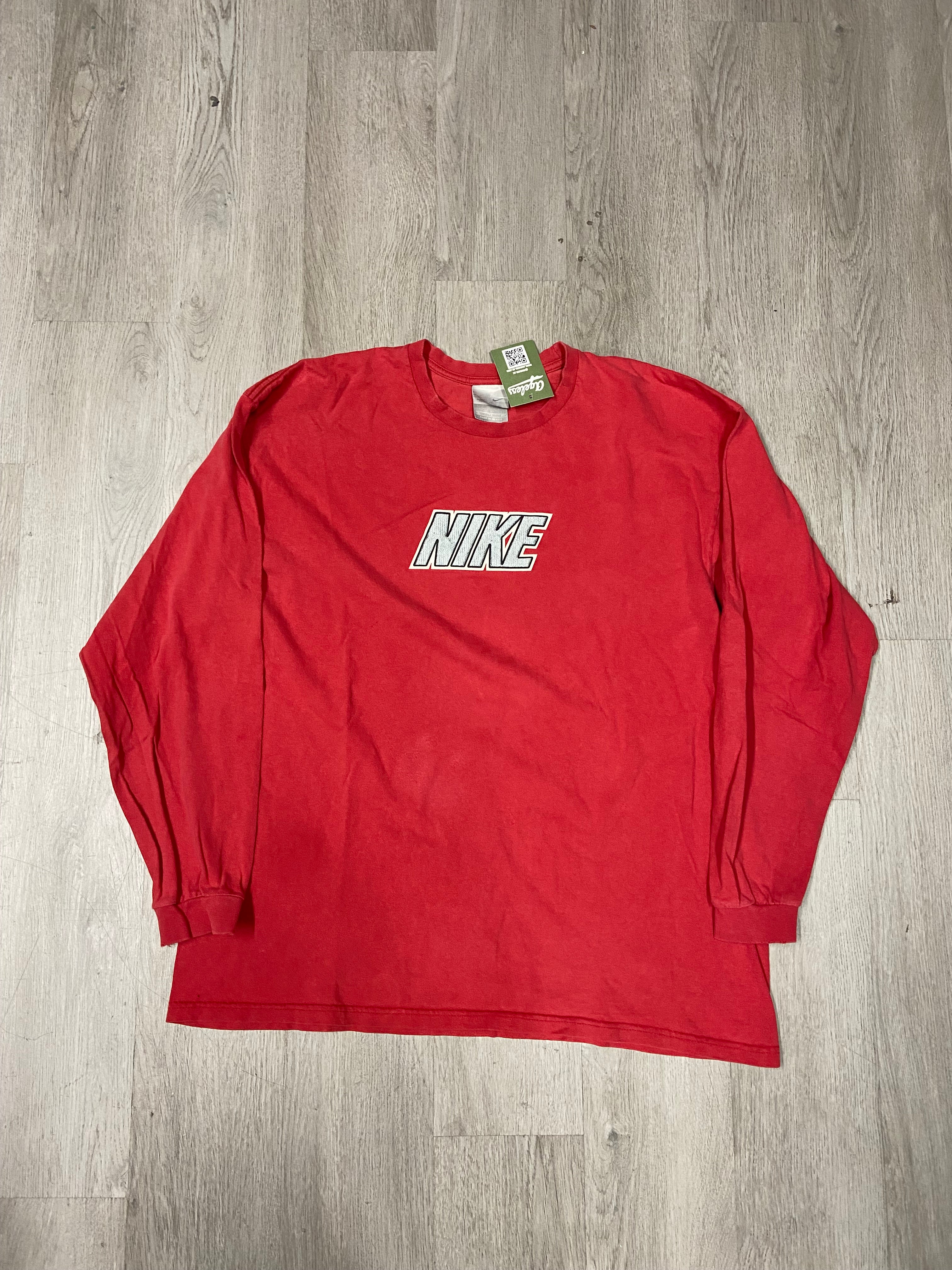 Y2K Nike Red Longsleeve Tee