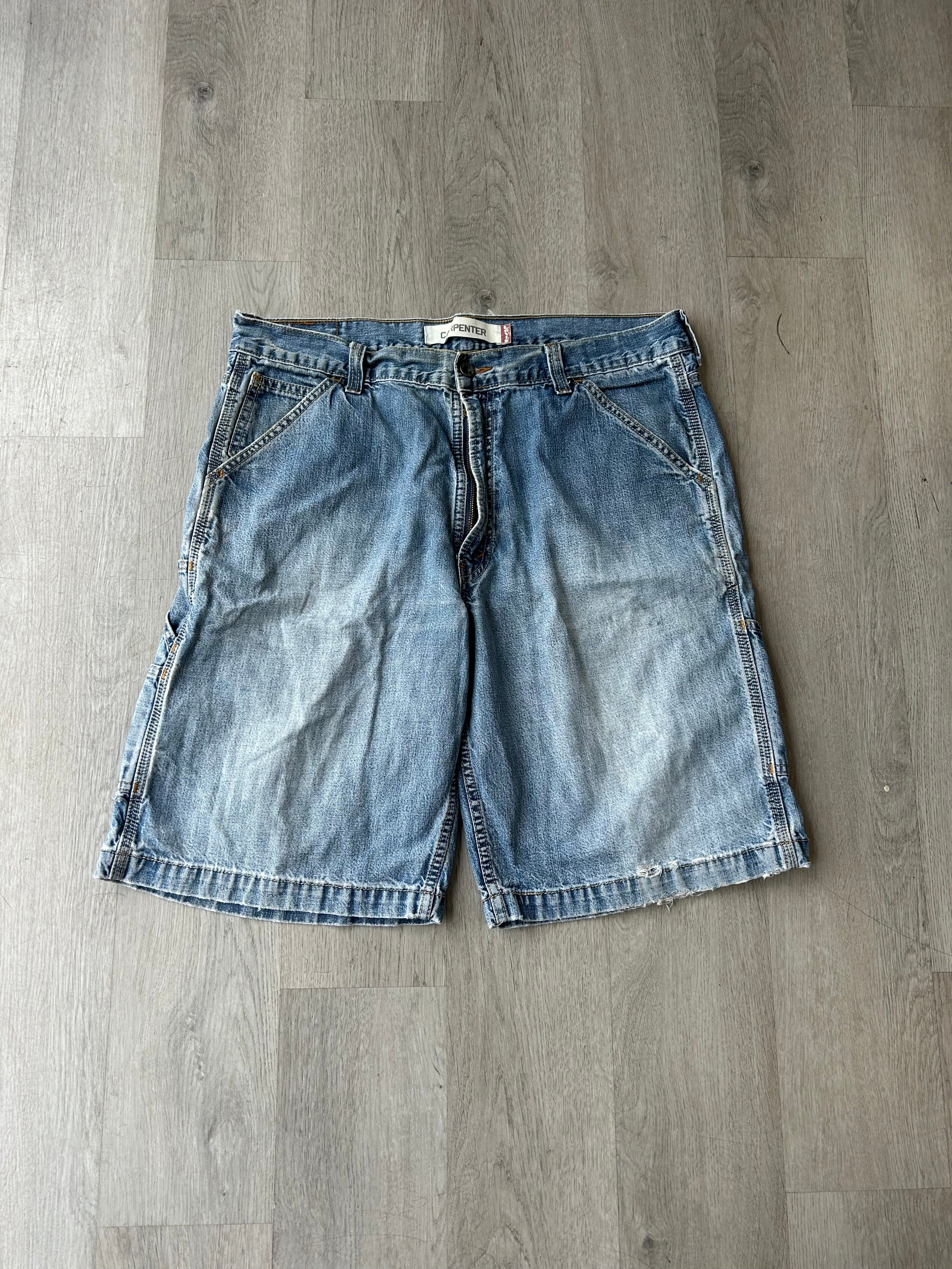 Vintage Distressed Levi’s Carpenter Jean Shorts Jorts