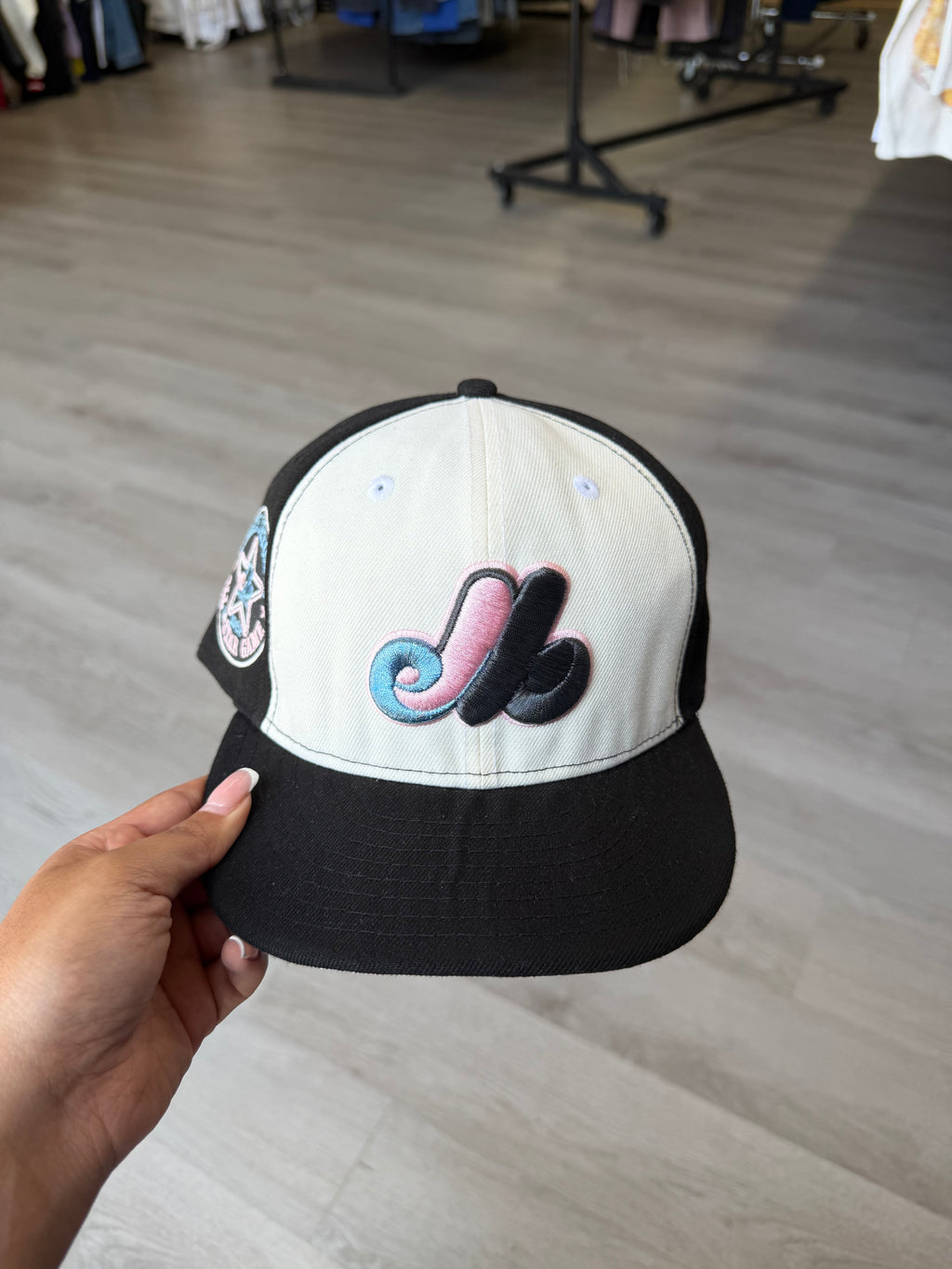 New Era Montreal Expos Cream/Black Fitted Hat