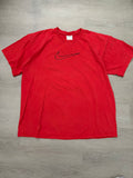 Vintage Red Nike Center Swoosh Tee