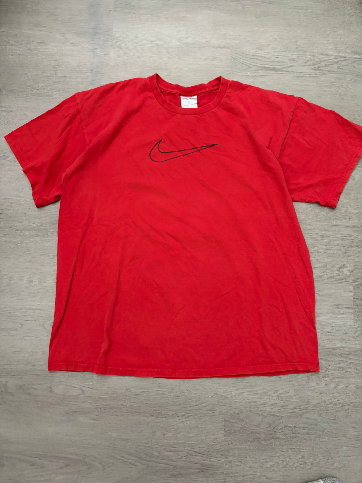 Vintage Red Nike Center Swoosh Tee