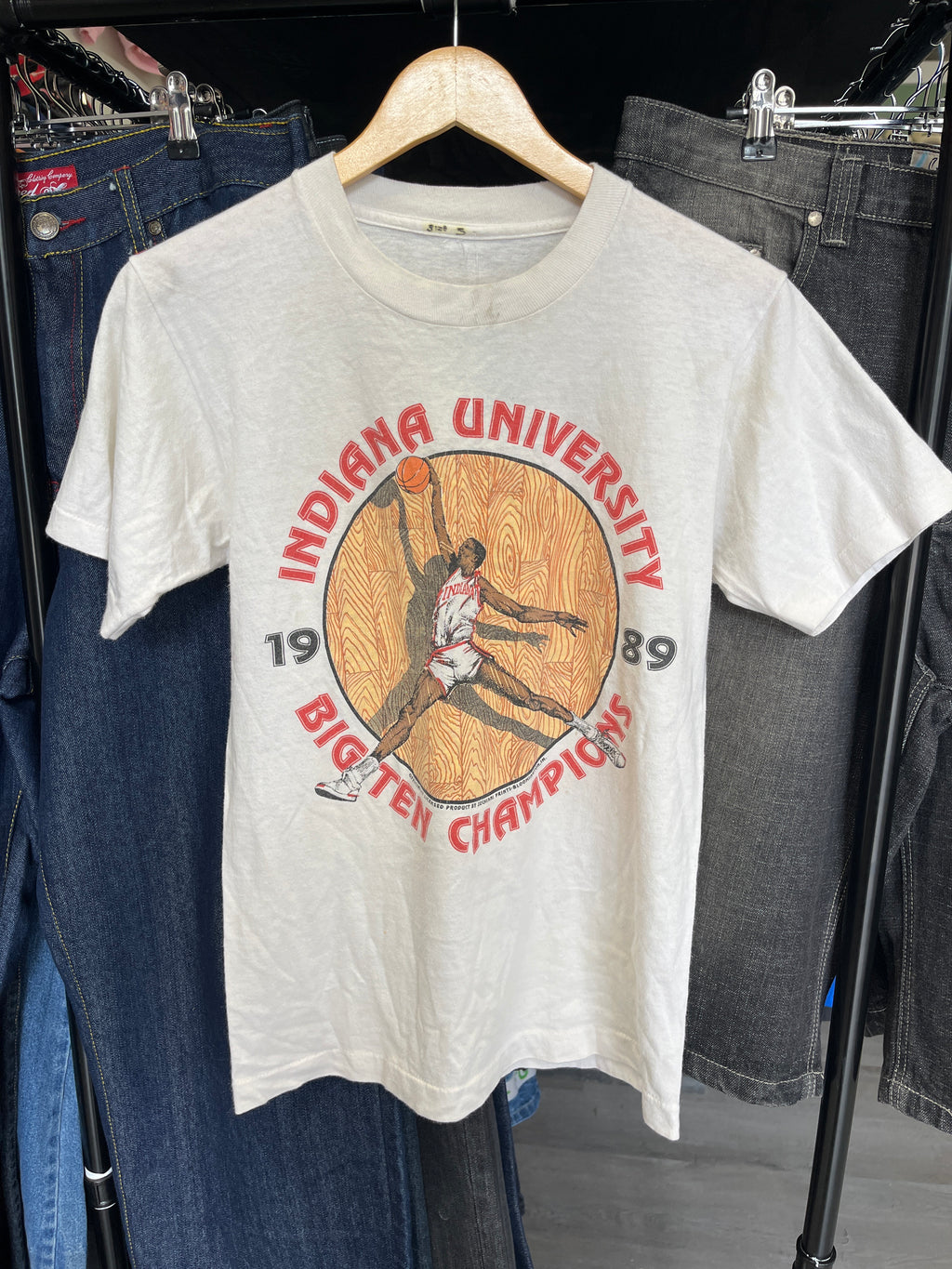 Vintage Indiana University 1989 Big Ten Champions Tee