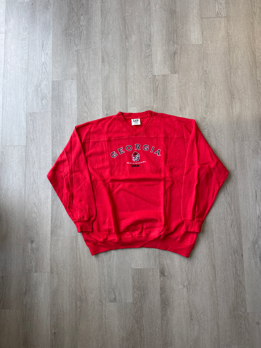 Vintage 90s Lee Sport University Of Georgia Bulldogs Sweatshirt