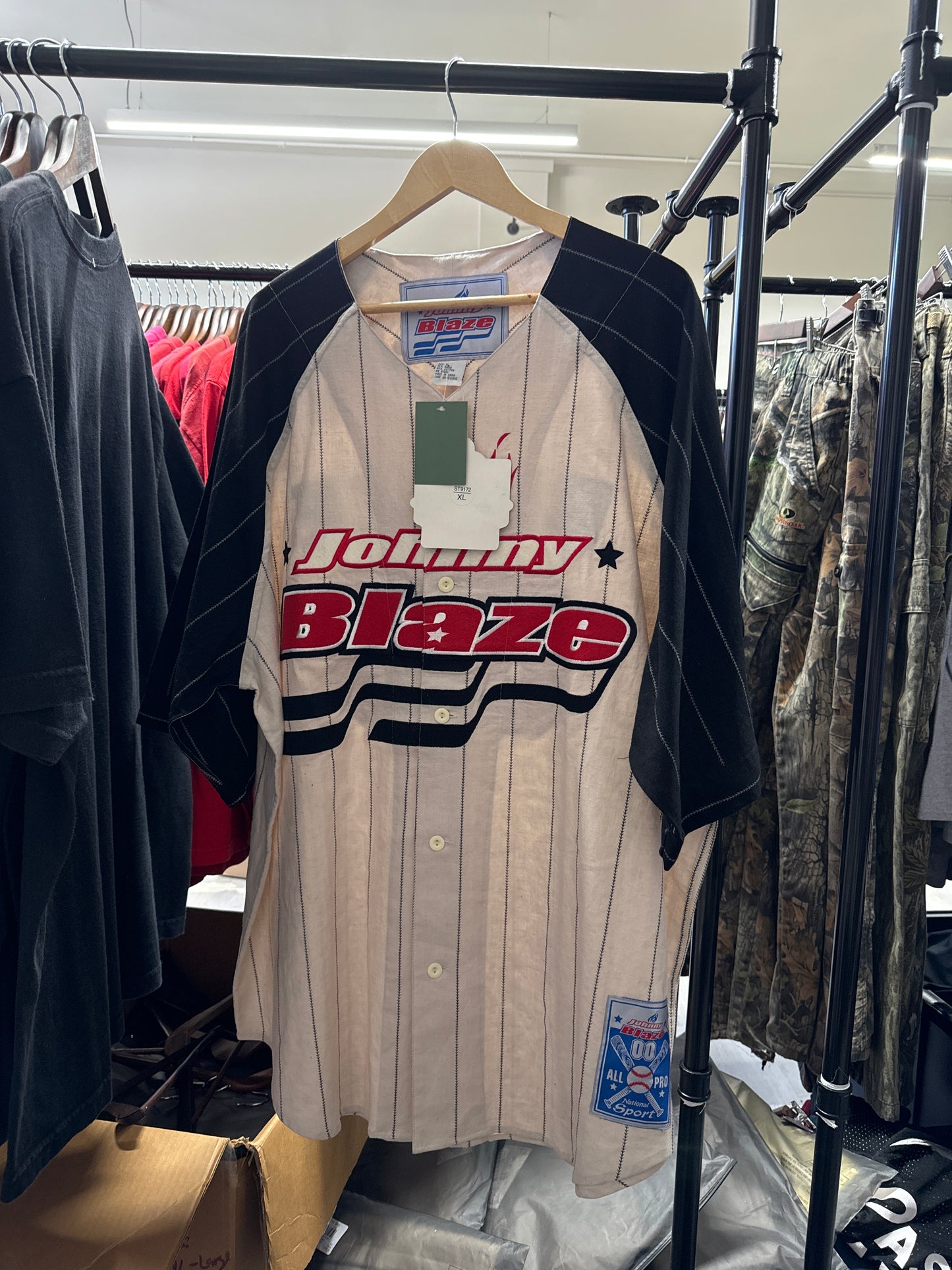 Vintage Johnny Blaze Baseball Jersey