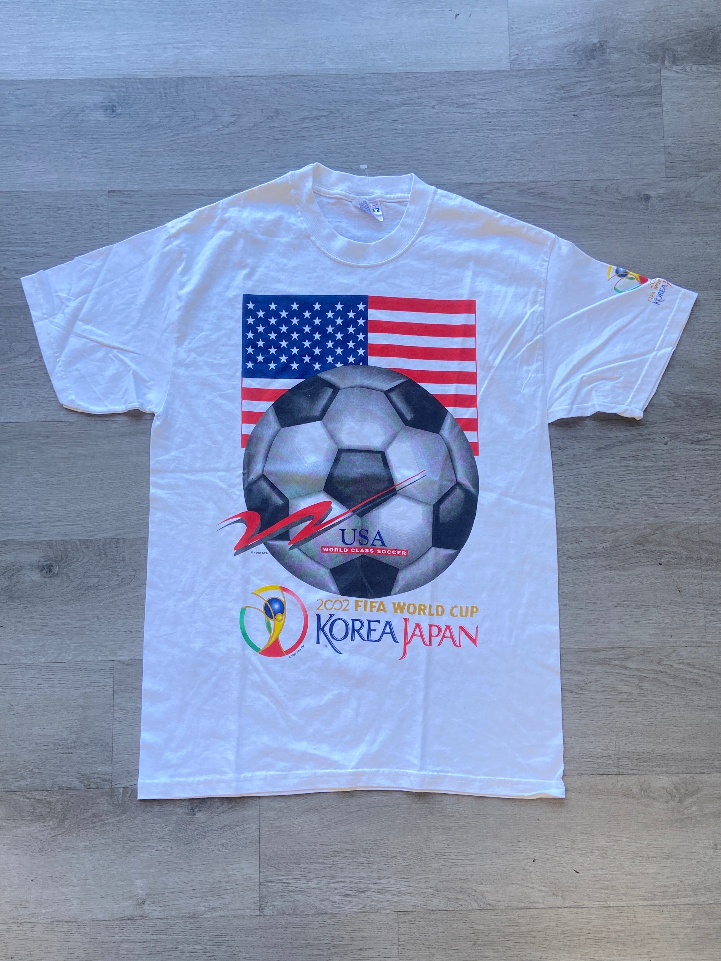 2002 FIFA World Cup Korea Japan USA World Class Soccer Tee