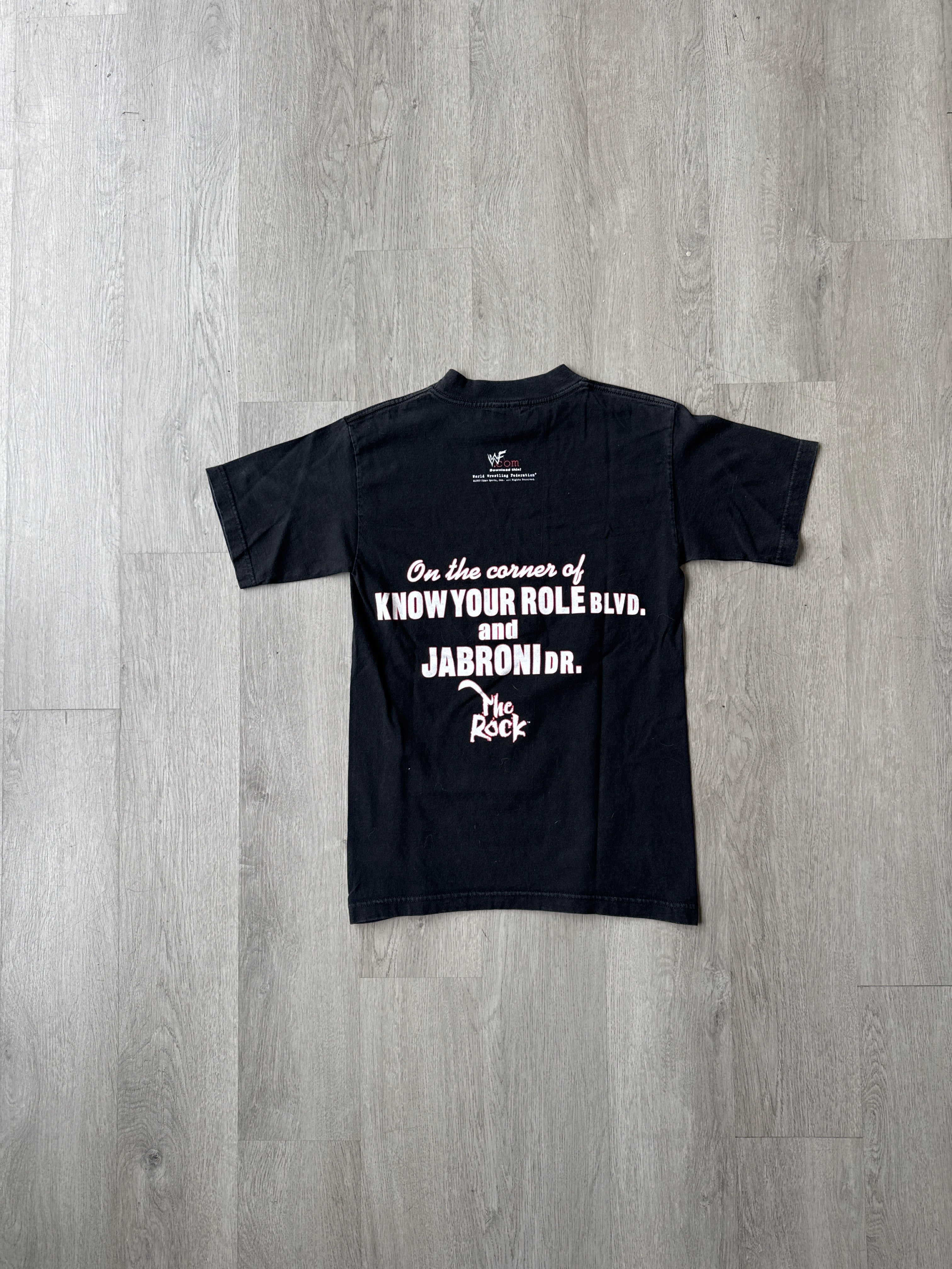 Vintage WWF The Rock Smack Down Hotel Wrestling Tee