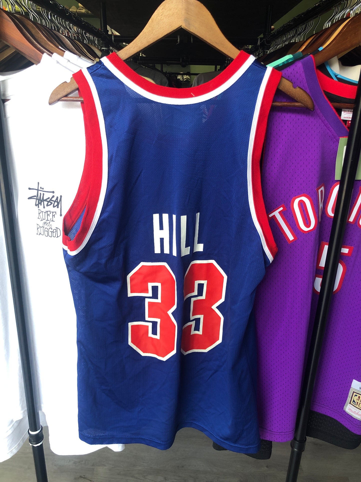 Champion Detroit Pistons Grant Hill Jersey