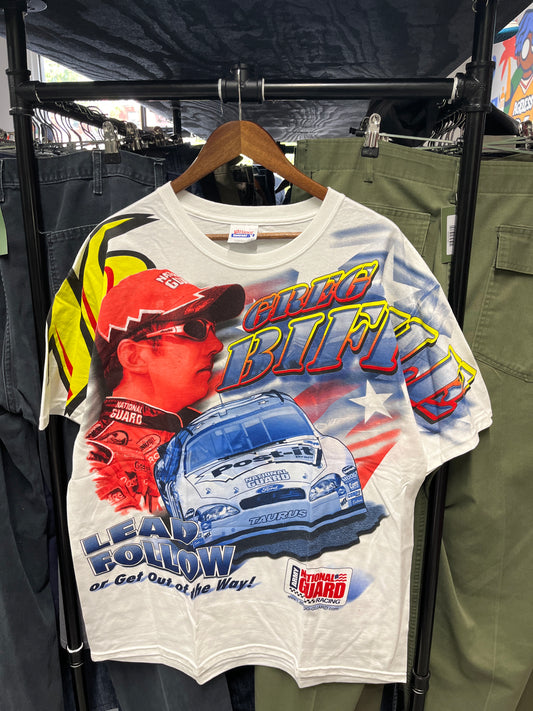 NASCAR Greg Biffle Catch Him If You Can all Over Print Tee