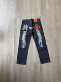 Evisu Embroidered Japanese Art Selvedge Denim Jeans