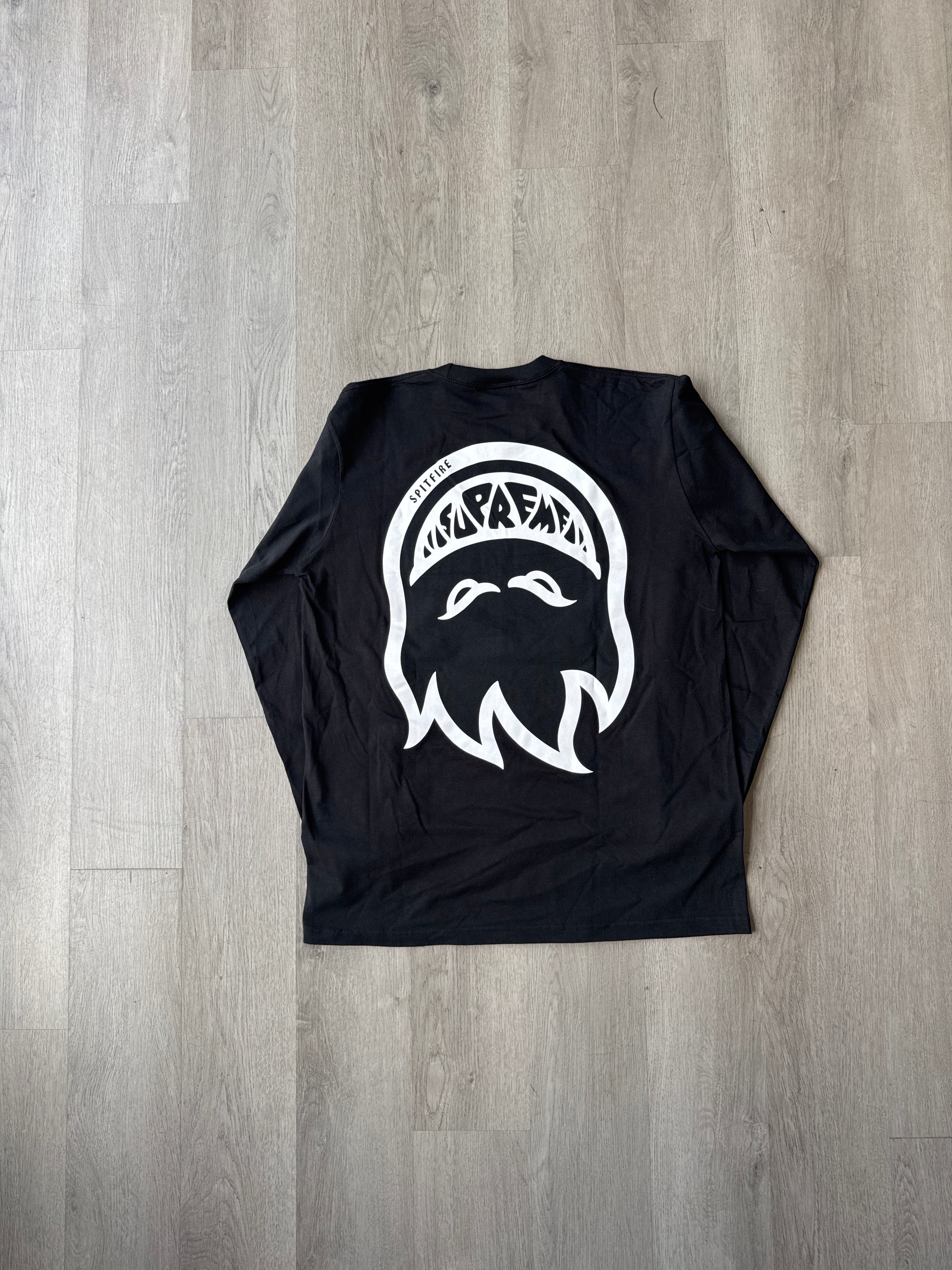 Supreme Spitfire Bighead Long Sleeve Black Tee