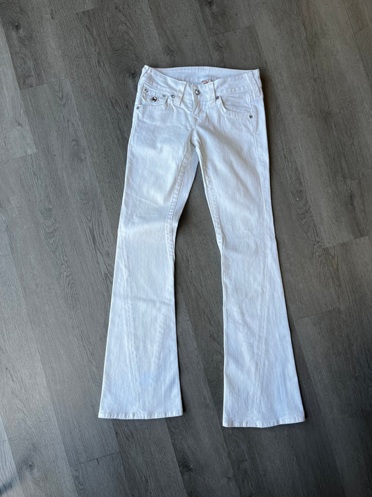 Women’s True Religion White Flare Jeans