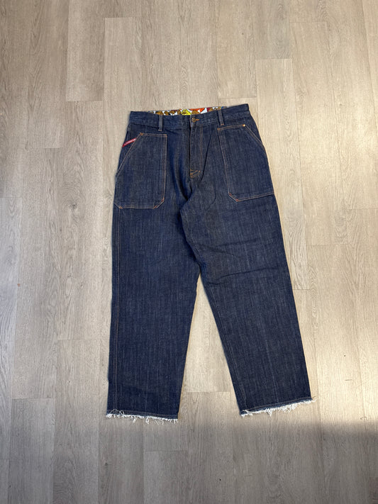Vintage Y2K Platinum Fubu Fat Albert Baggy Denim Jeans