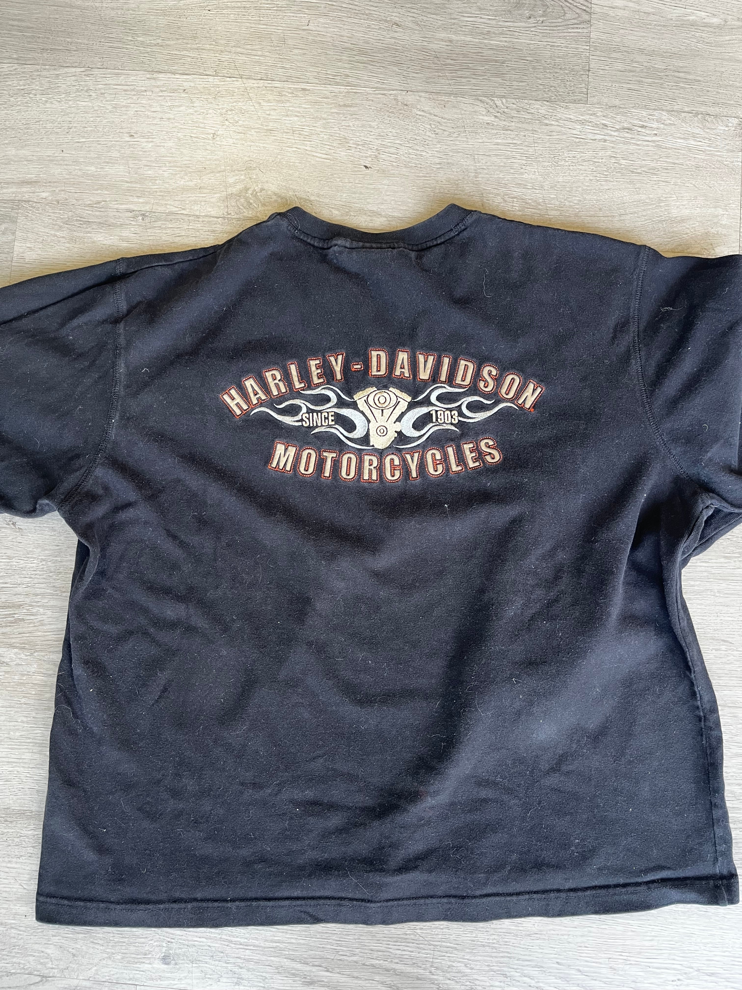 Vintage Harley Davidson Long Sleeve Engine Tee