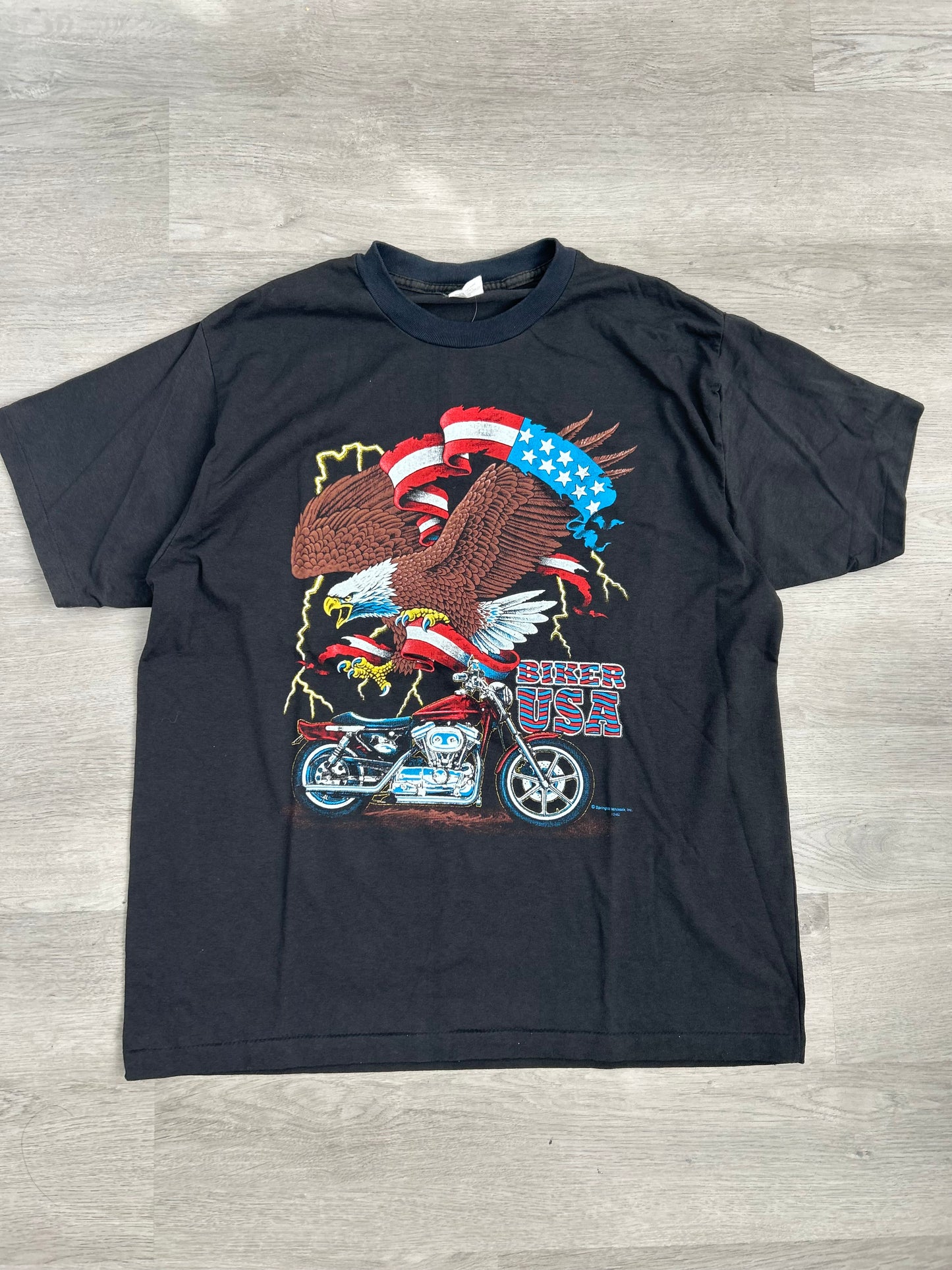 Vintage Biker USA Eagle Tee
