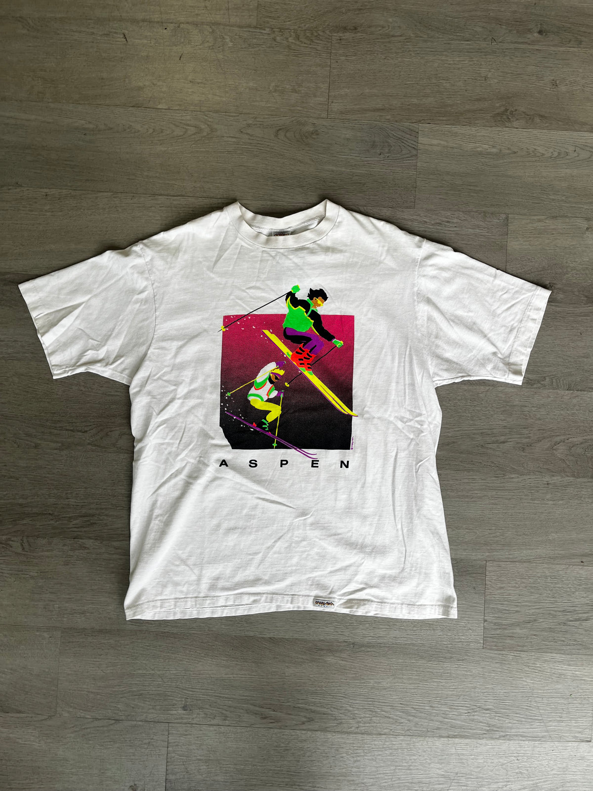 Vintage 1990s Aspen Ski Graphic Tee