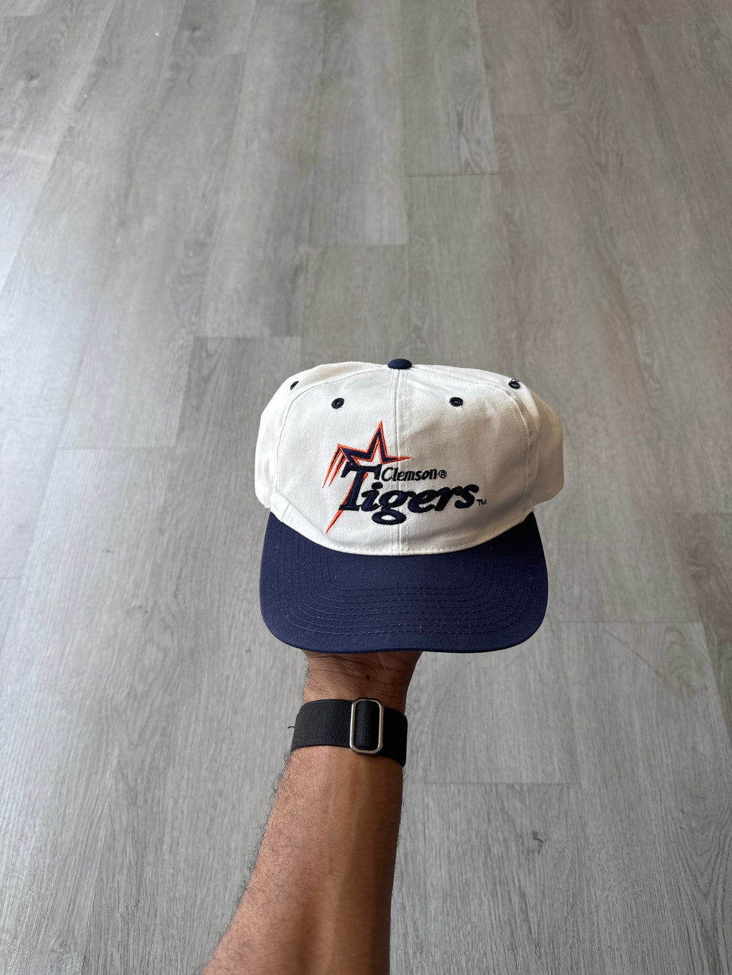 Vintage 90s Clemson Tigers Snapback Hat