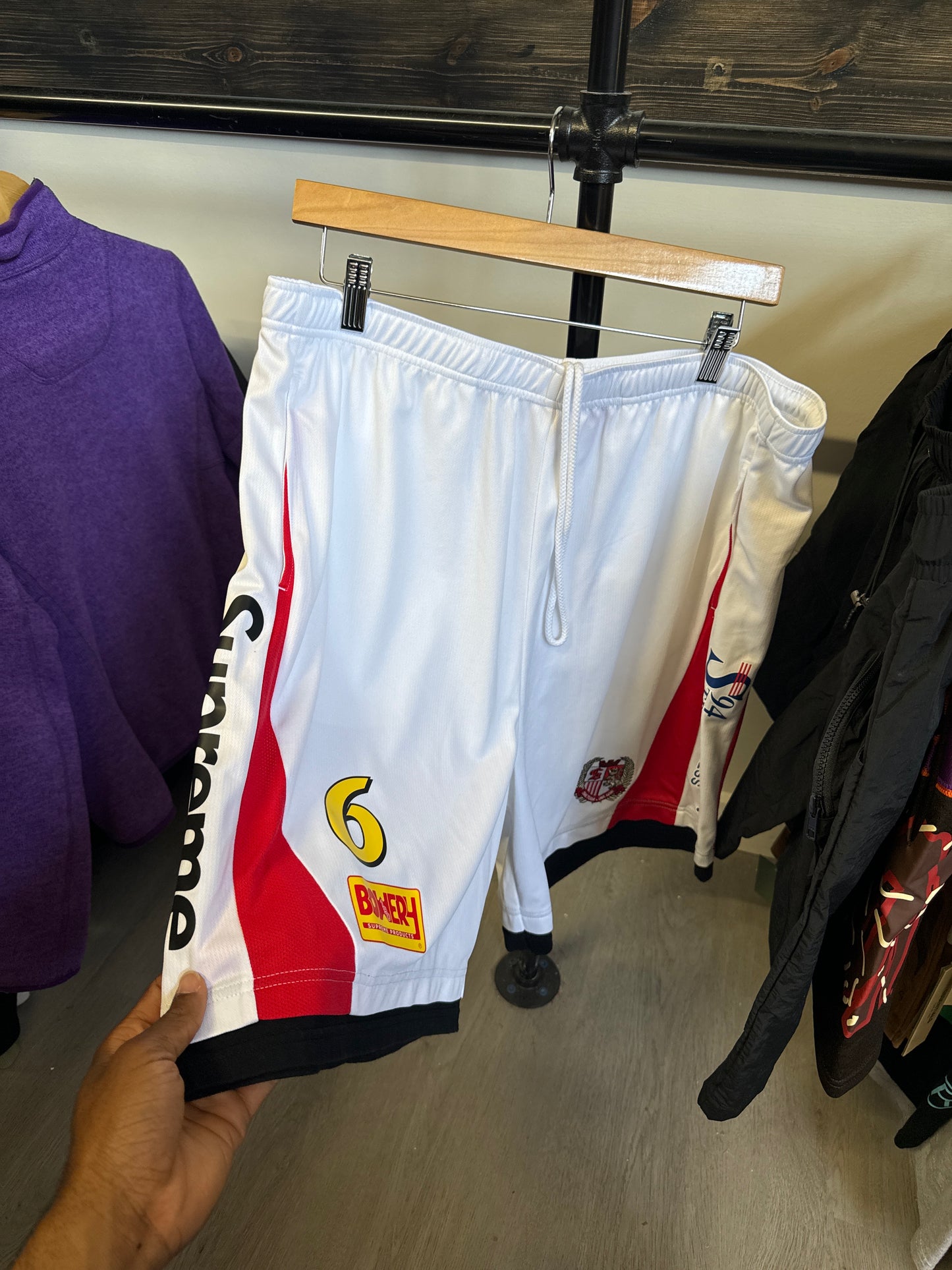 Supreme Soccer White Shorts