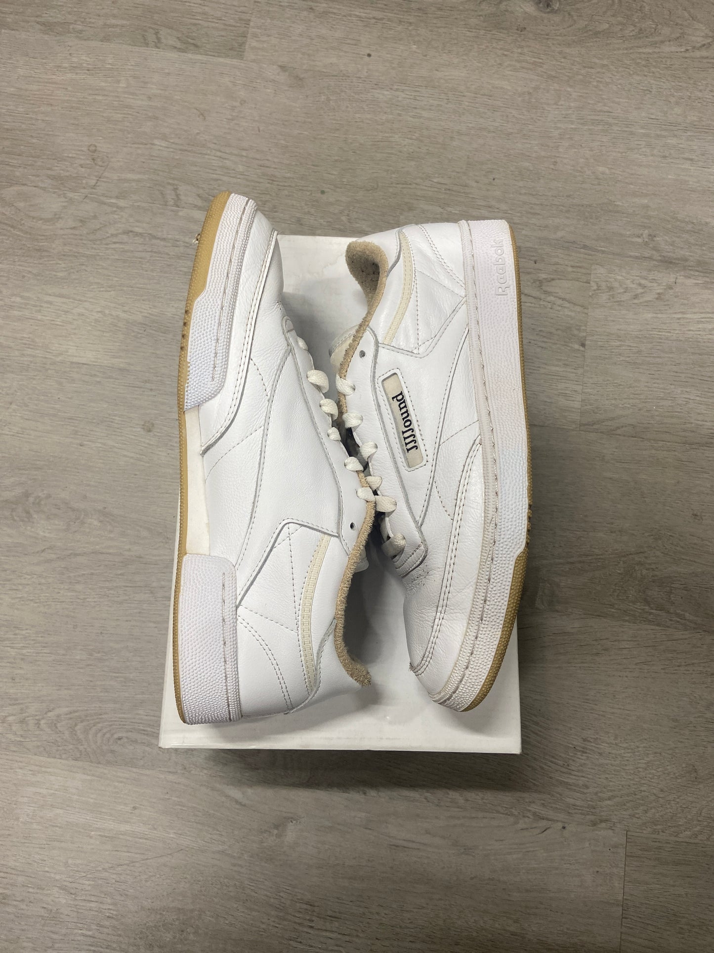 Pre-owned Reebok Club C JJJound White Beige