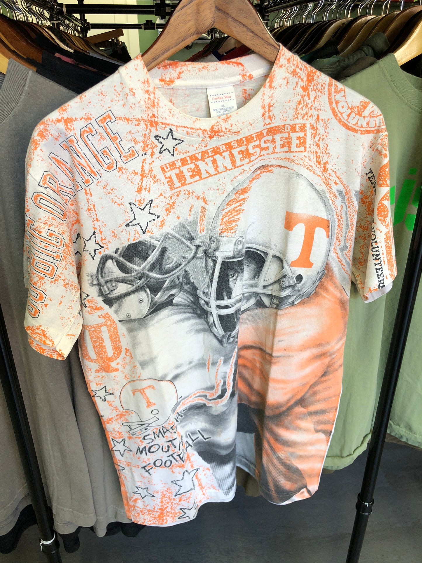 Vintage Tennessee Football Allover Tee