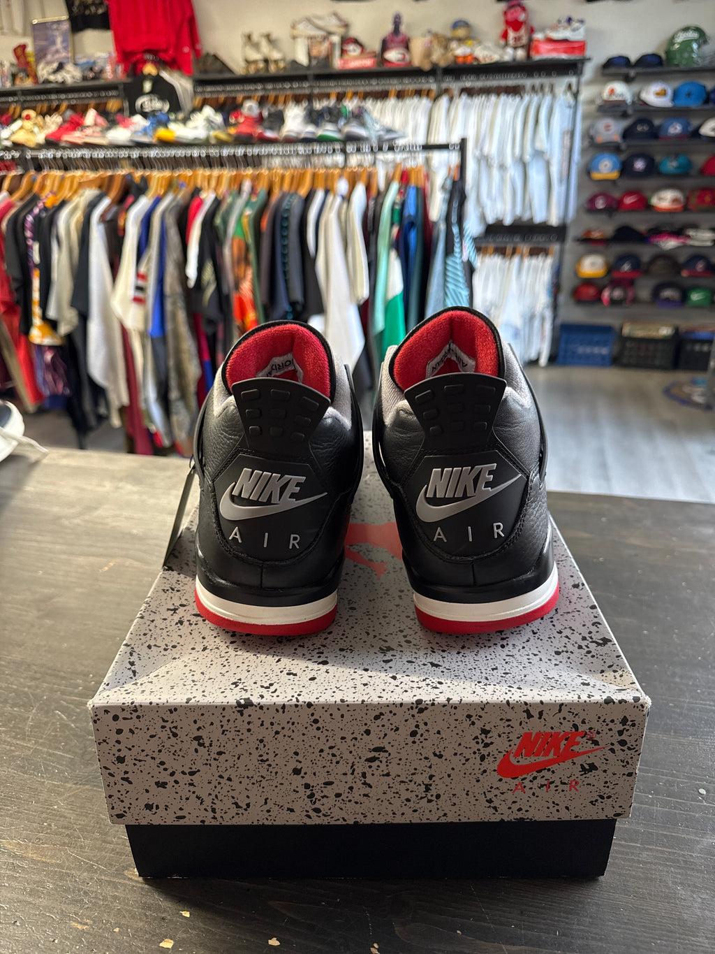 Pre-owned Jordan Retro 4 Bred Reimagined