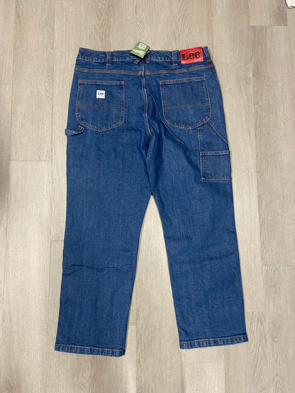 Lee Brand Stone Wash Double Knee Denim Jeans