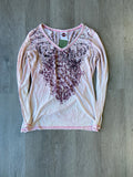 Vintage Harley Davidson Women’s Light Pink Long Sleeve Tee