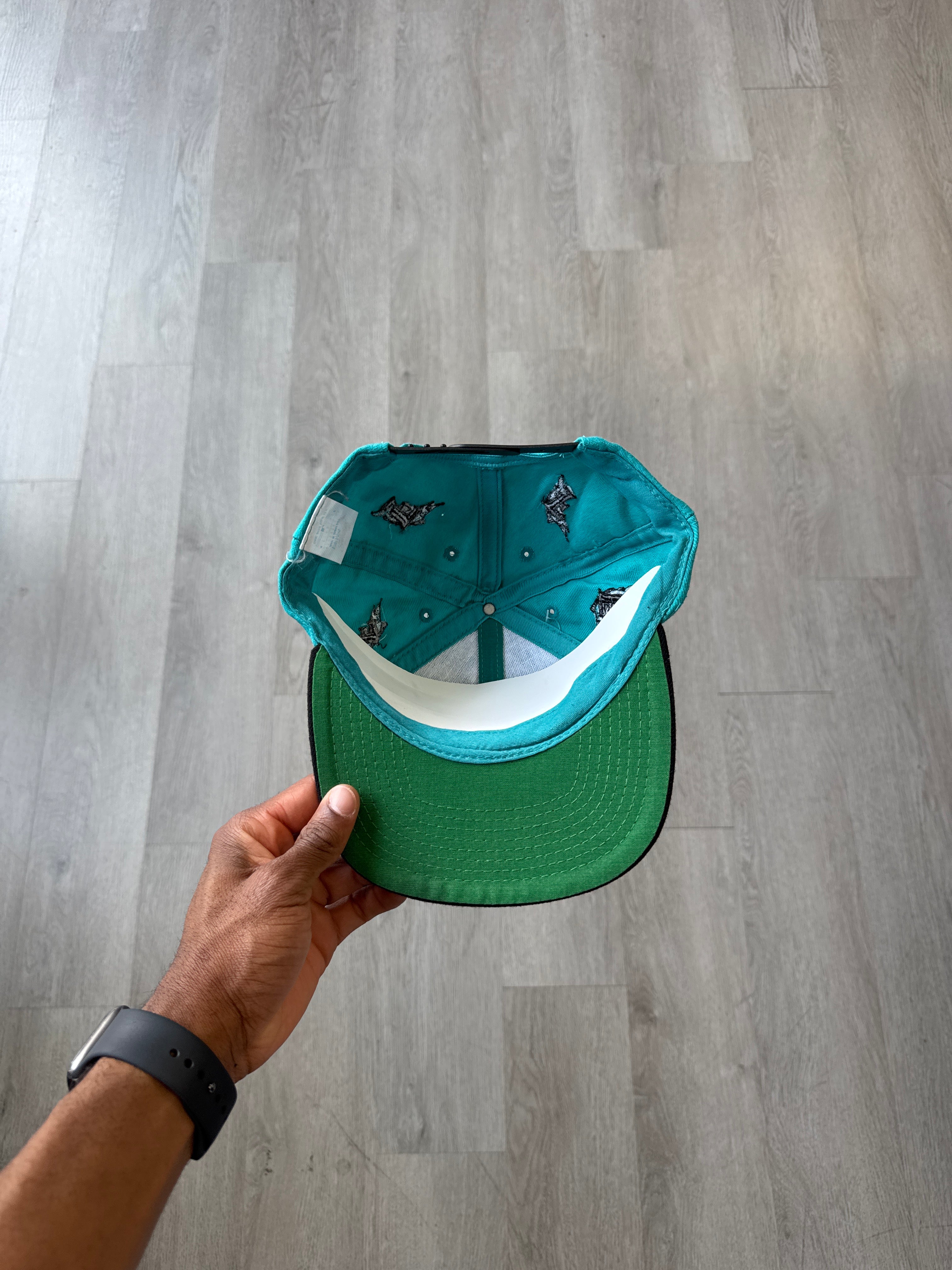 Vintage 90s Signature Sportswear Florida Marlins Snapback Hat