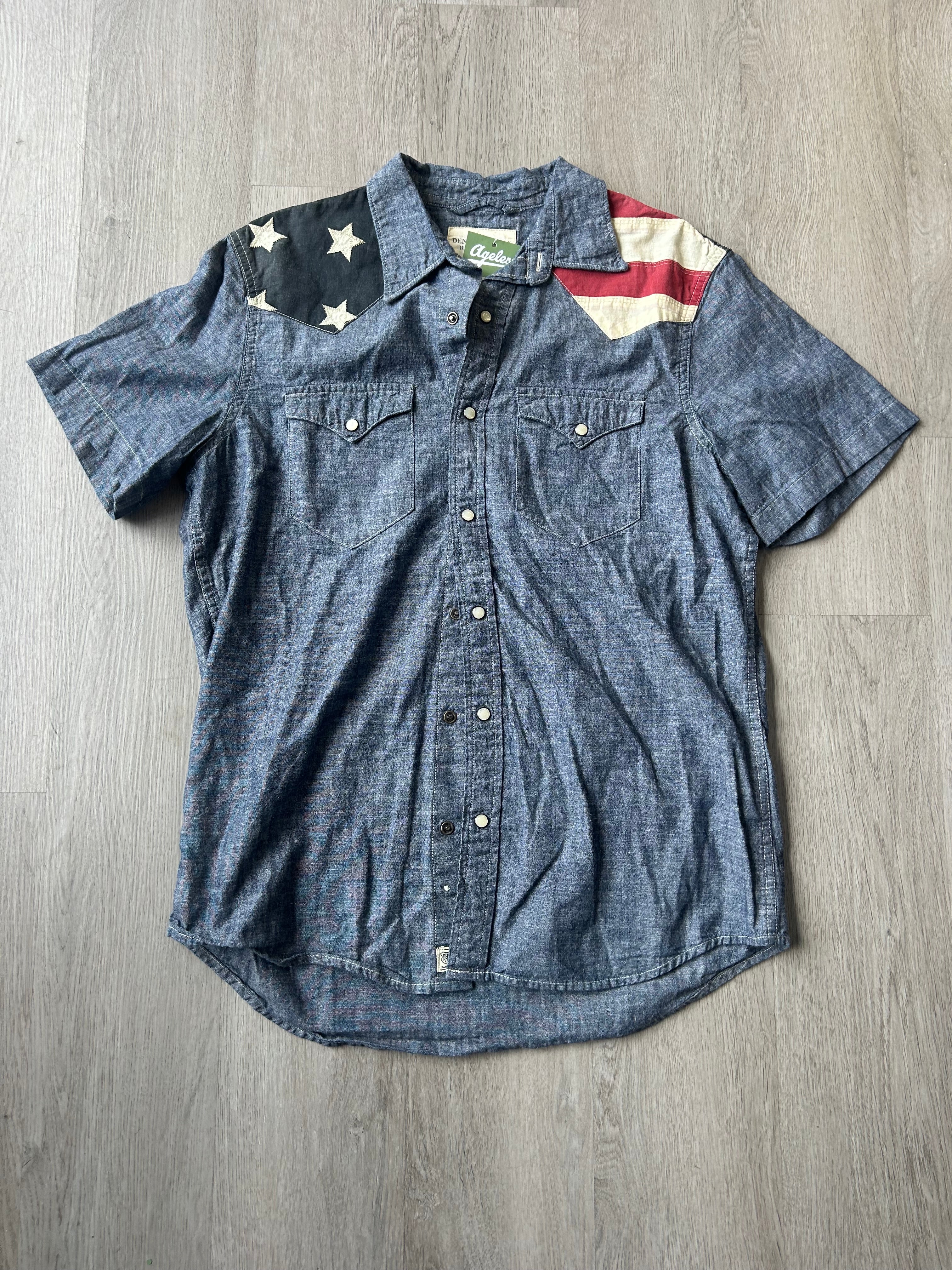 Vintage Denim & Supply Ralph Lauren American Flag Polo