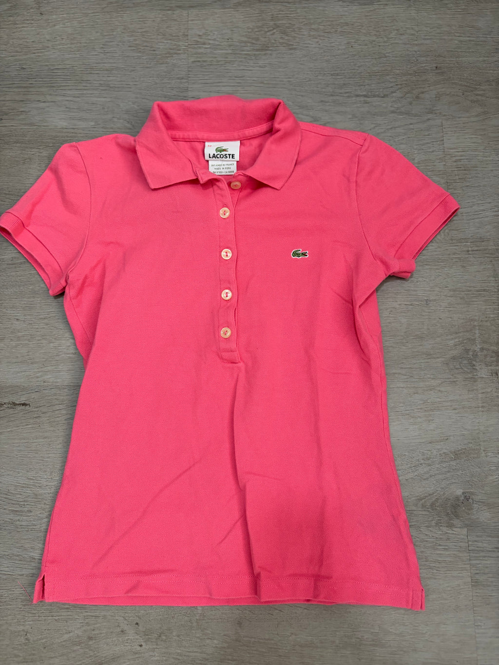 Women’s Pink Lacoste Polo Shirt