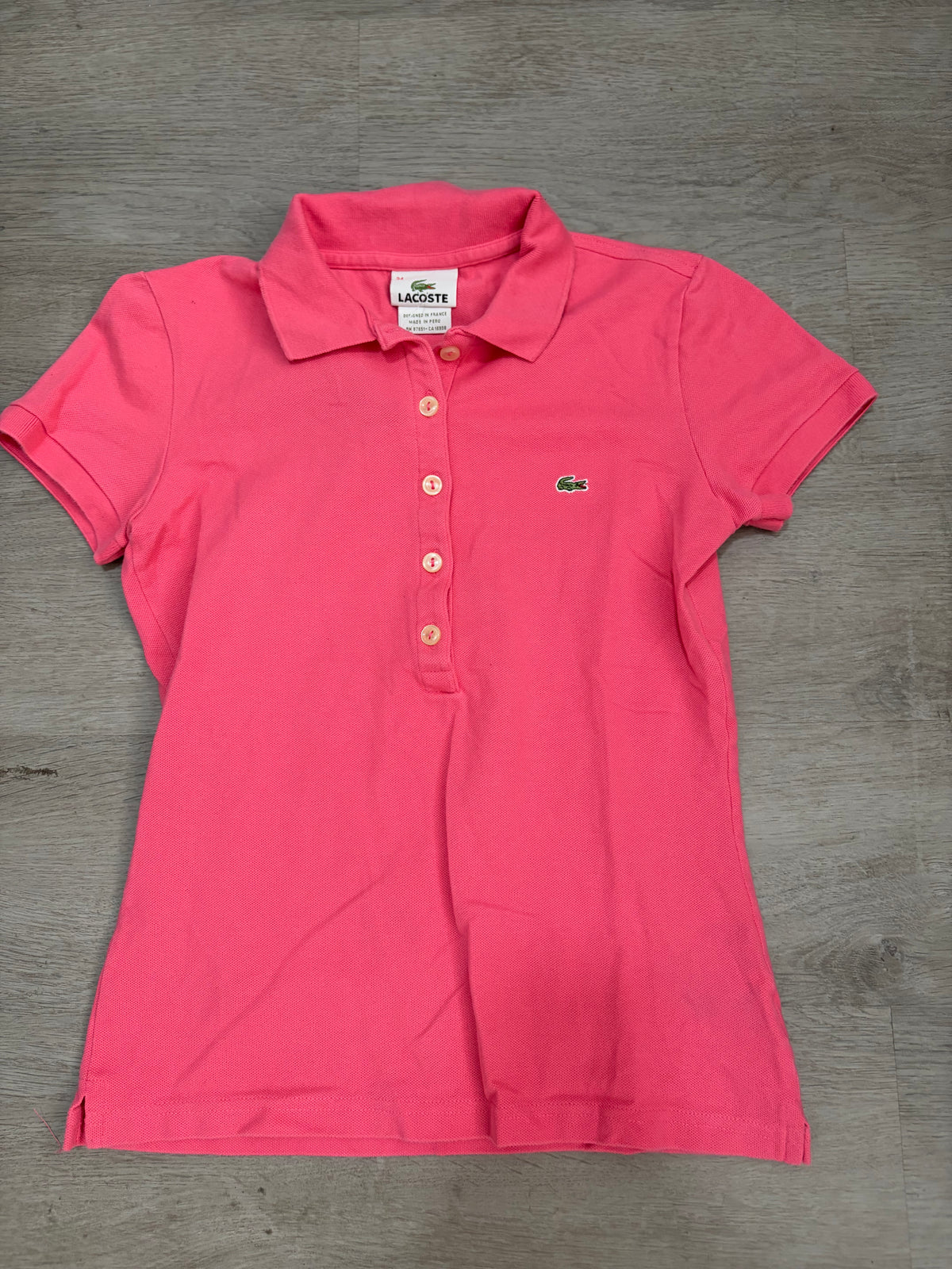 Women’s Pink Lacoste Polo Shirt