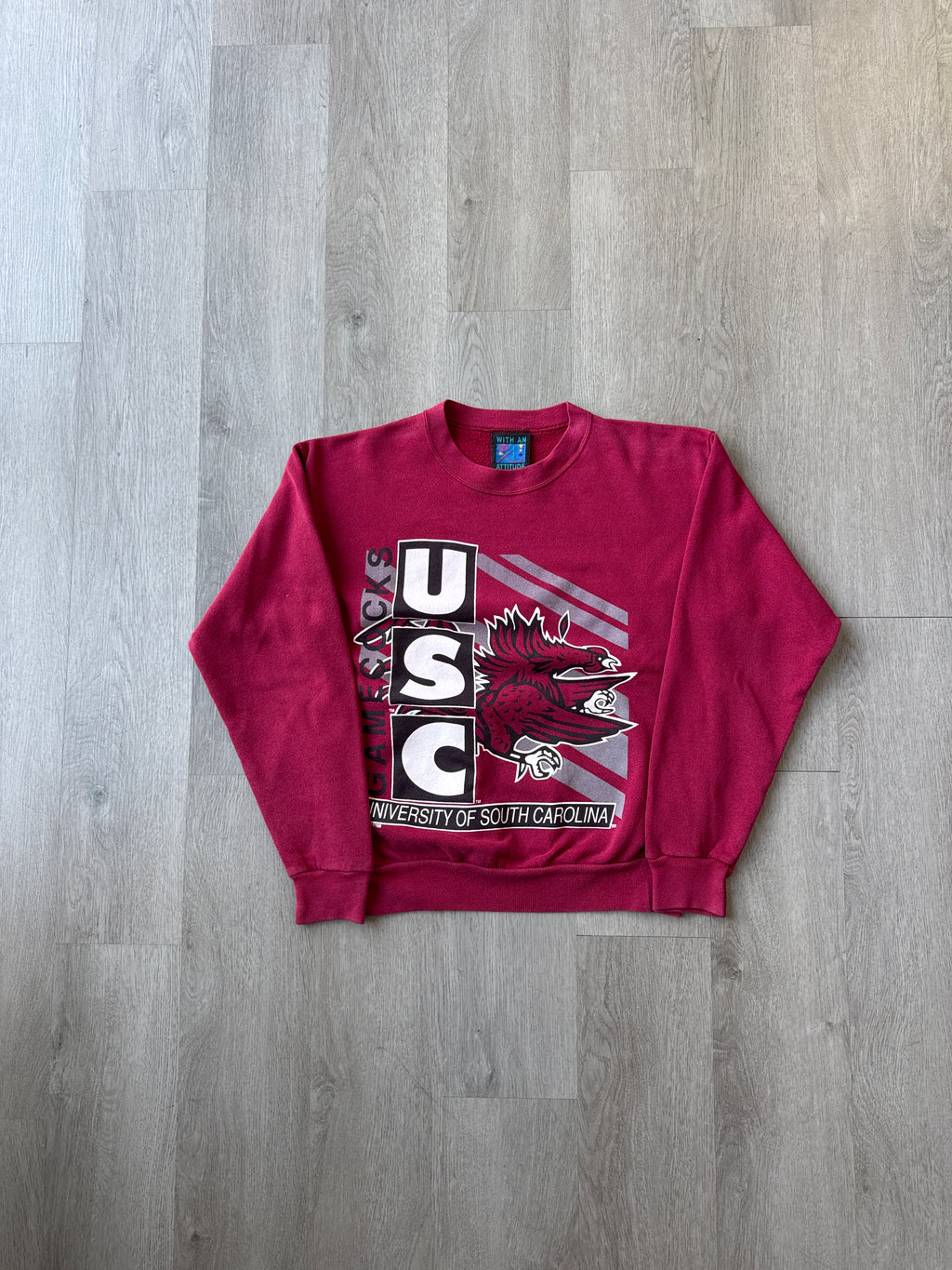 Vintage 90s University Of South Carolina Gamecocks Block Sweatshirt