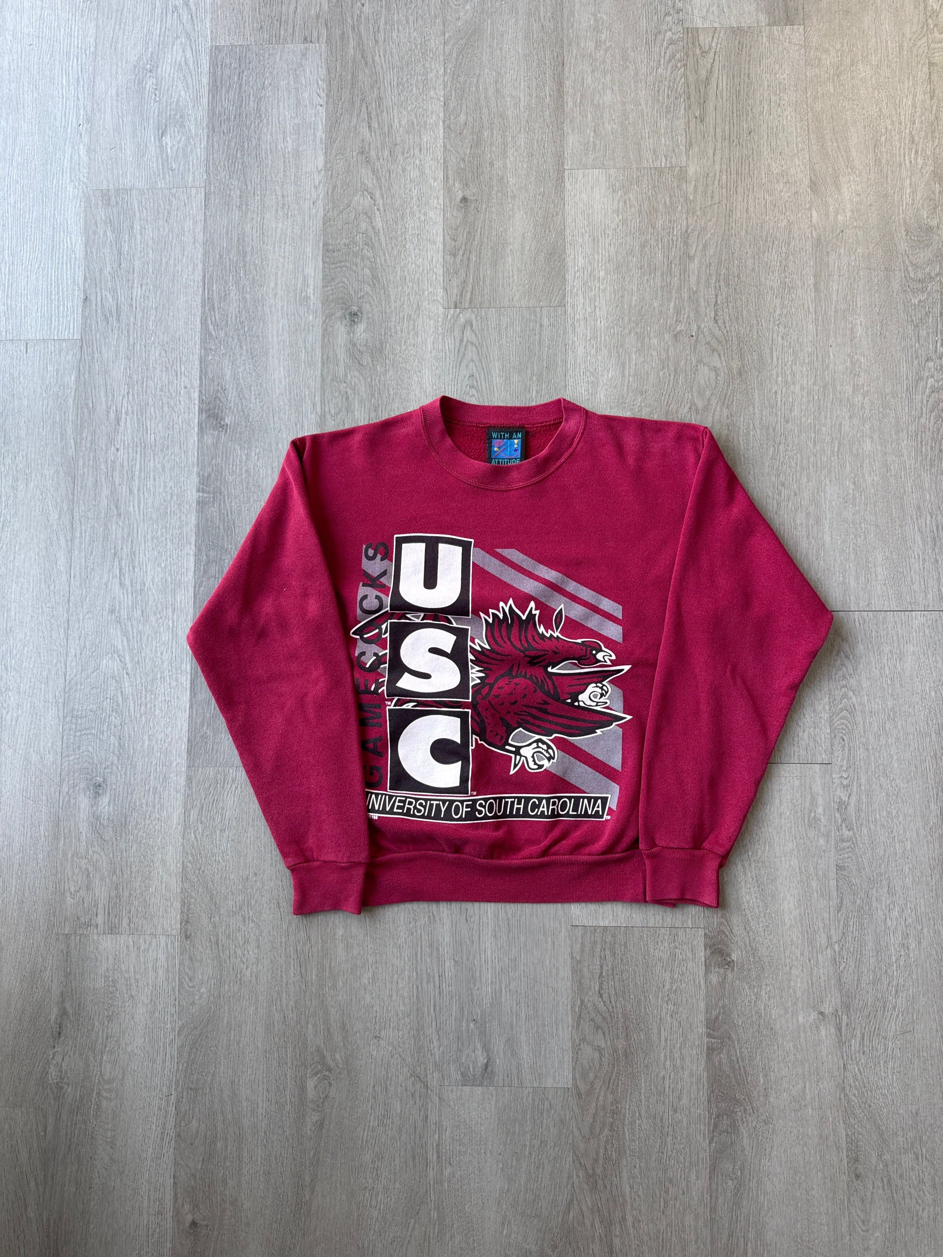 Vintage 90s University Of South Carolina Gamecocks Block Sweatshirt
