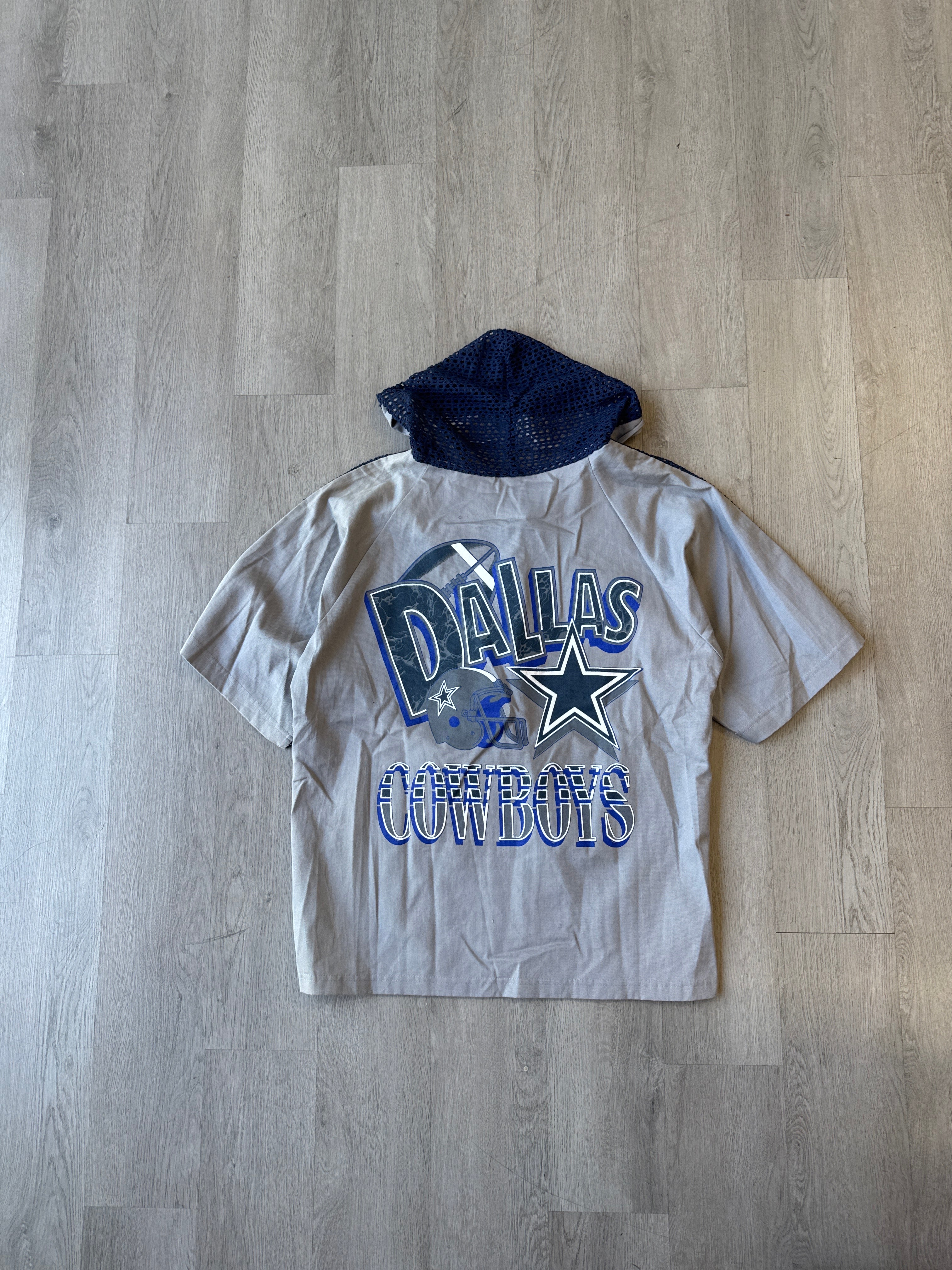 Vintage 90s Dallas Cowboys Hooded Tee Shorts Set