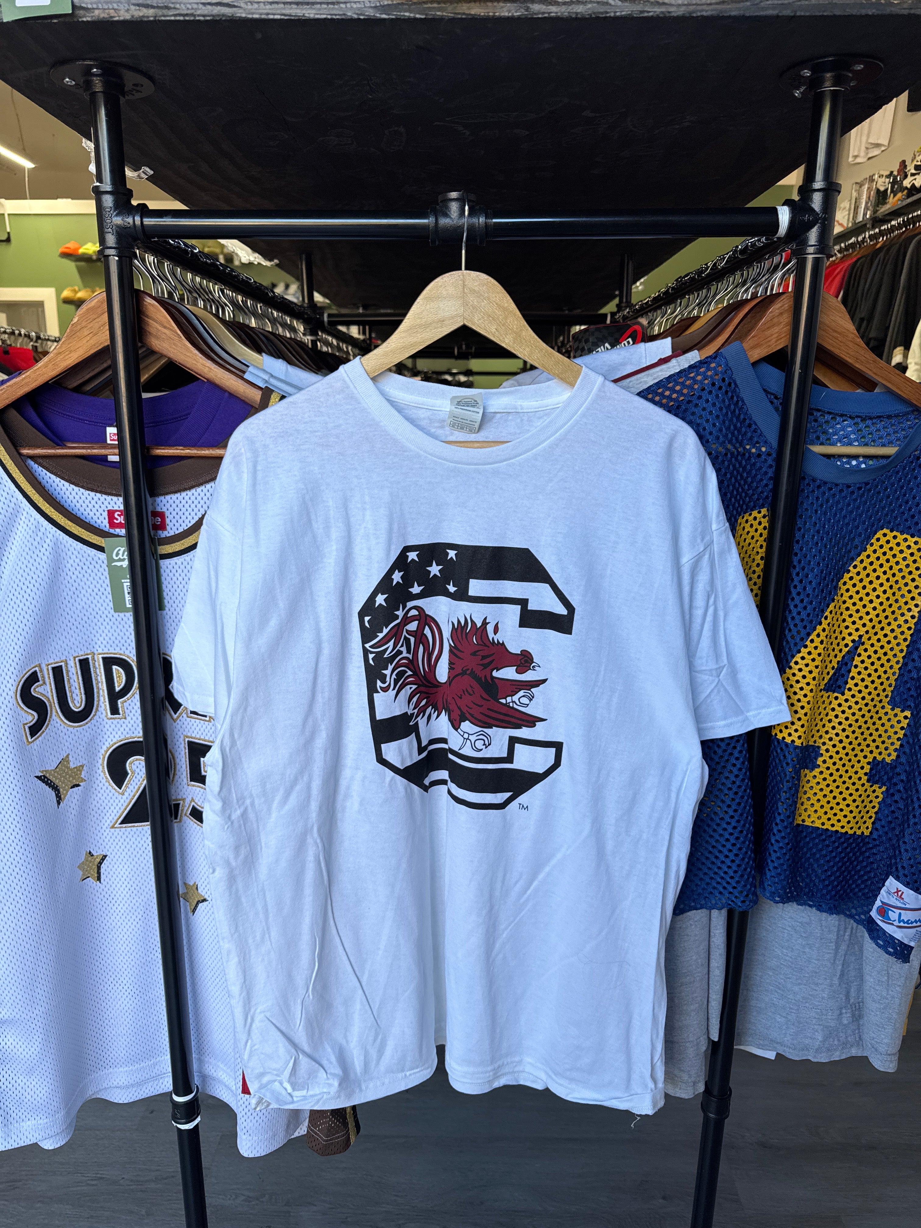 University Of South Carolina Gamecocks USA Flag Tee