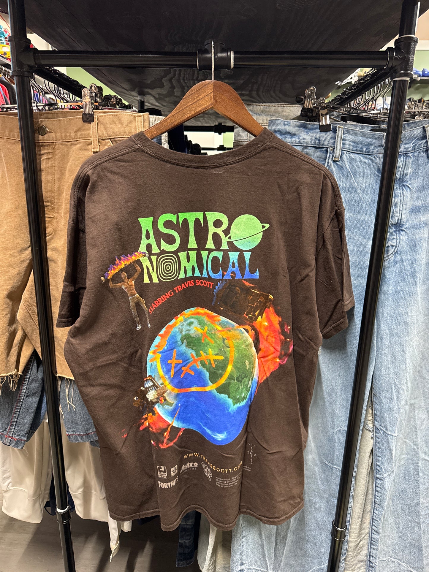 Travis Scott Cactus Jack The Scott’s Sicko Event Brown Tee