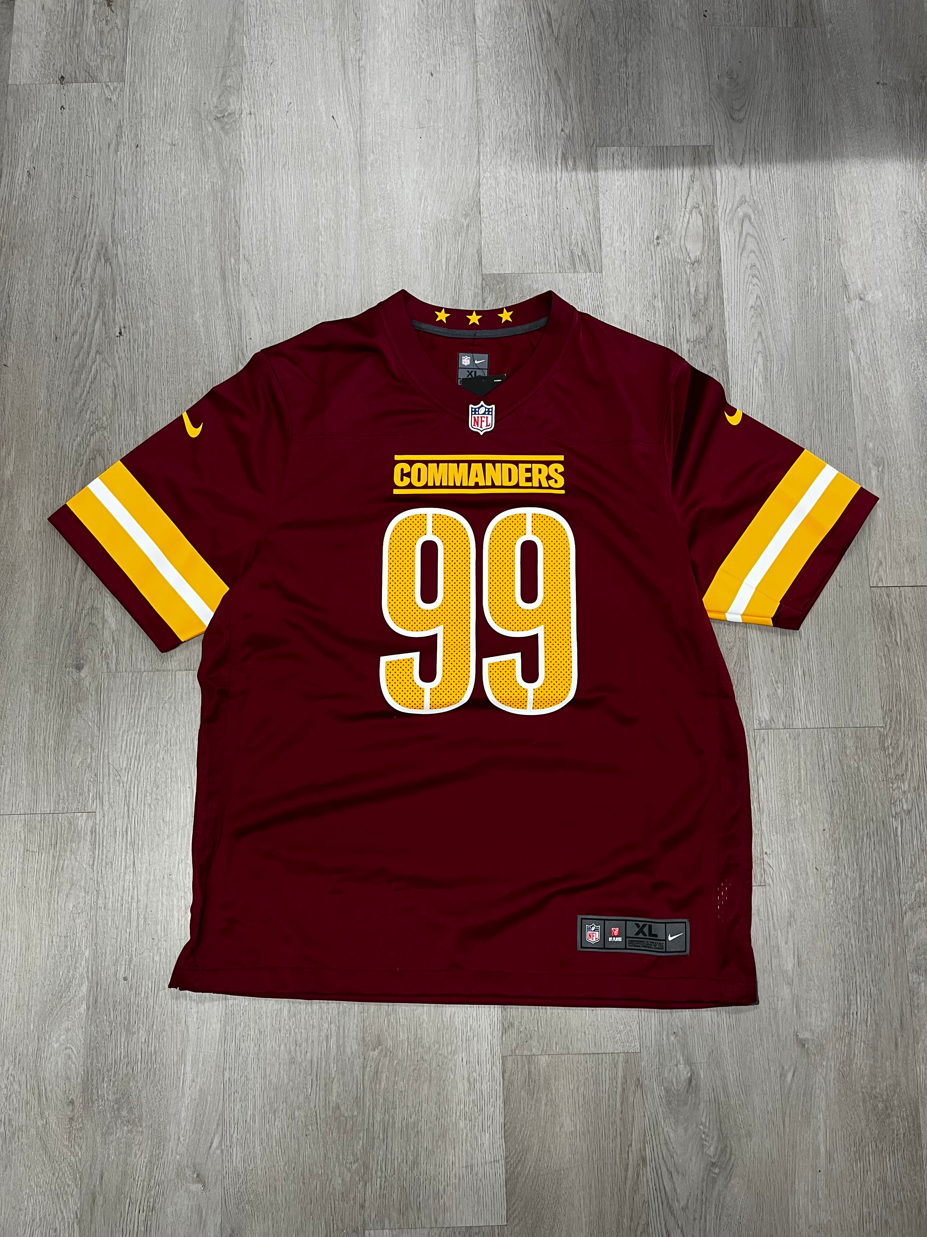 Nike Burgundy Washington Commanders Chase Young #99 Game Jersey