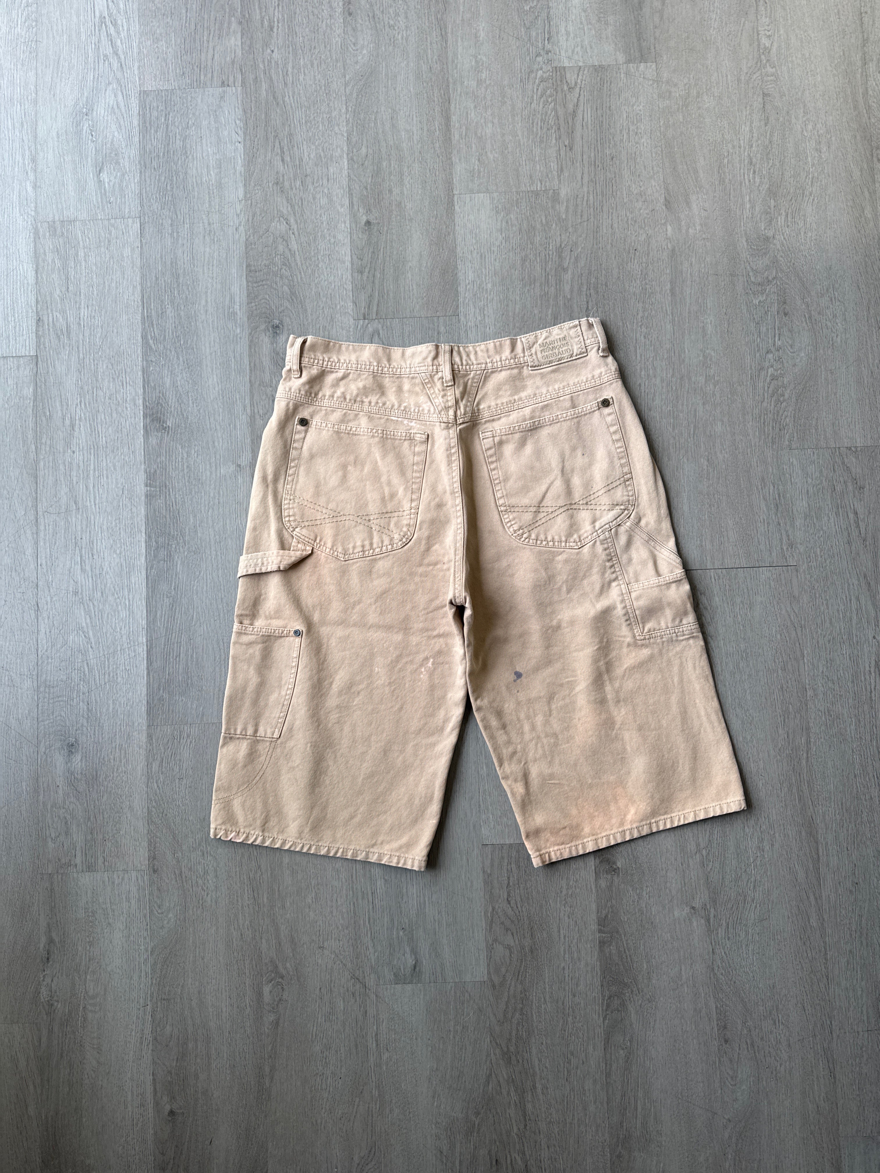 Vintage Marithe Francois Girbuad Light Tan Baggy Long Shorts