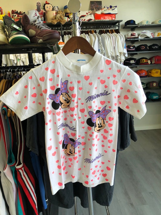 Youth Vintage Minnie Mouse Heart Tee
