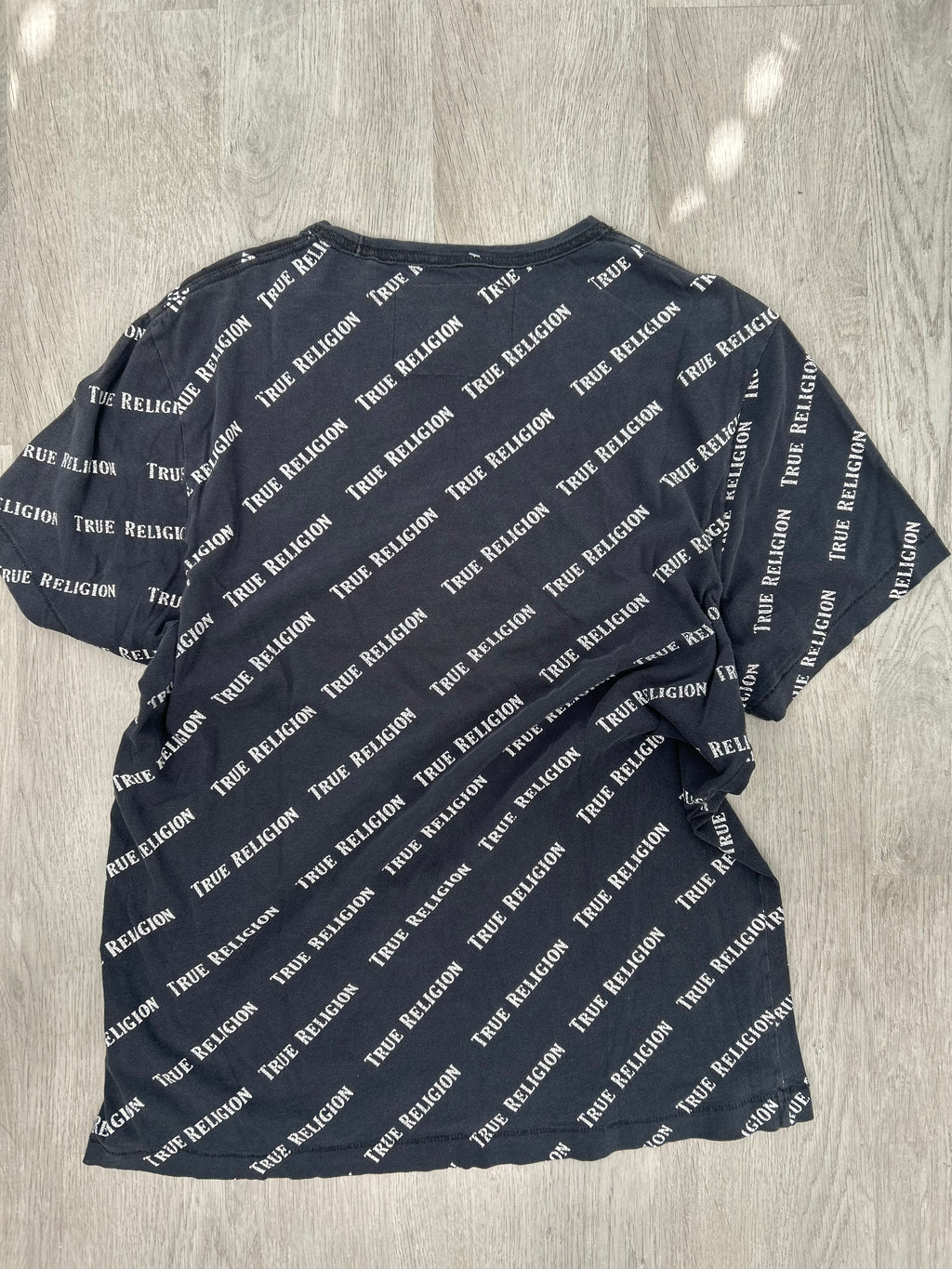 Black True Religion Print Tee