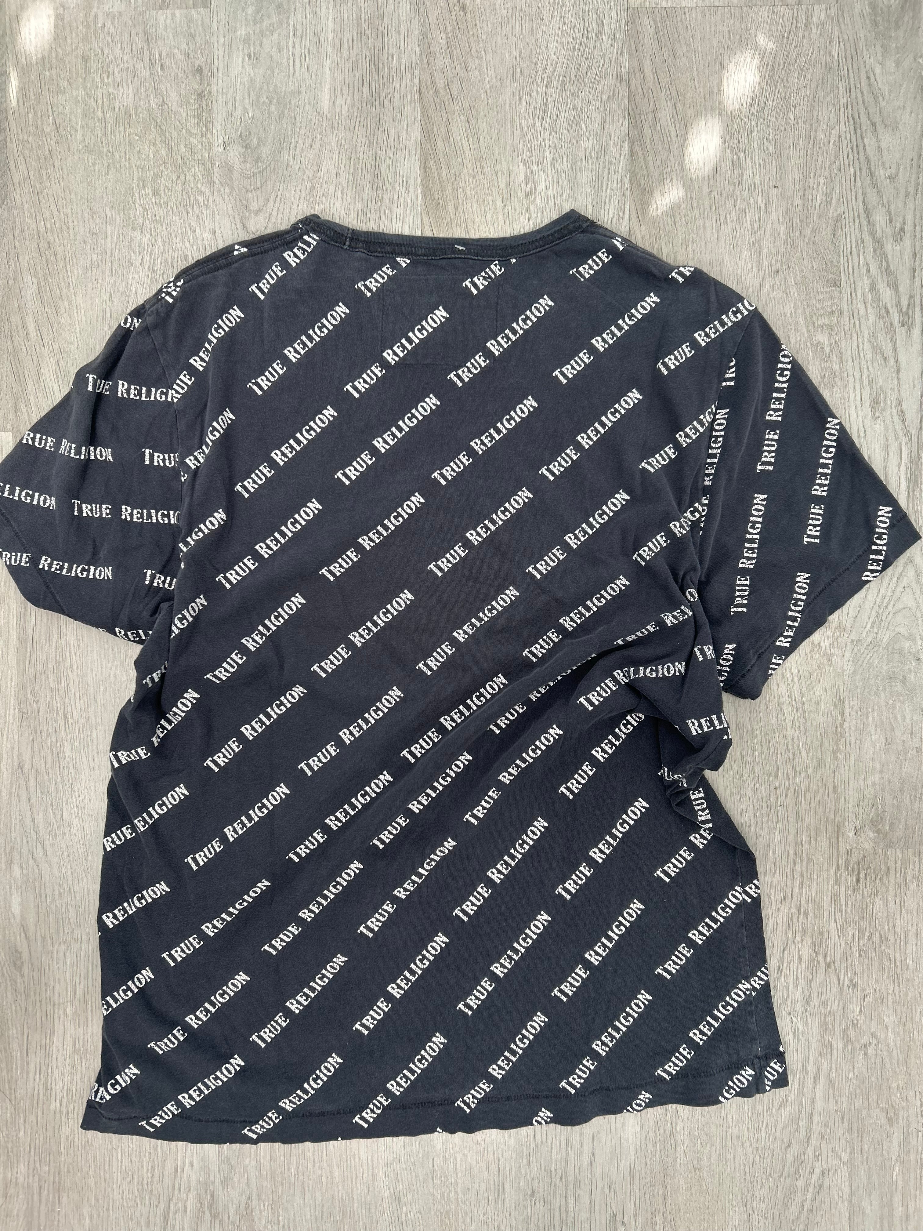 Black True Religion Print Tee
