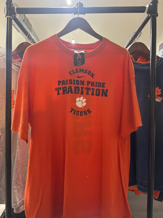 Vintage Nike Clemson Tigers Passion Pride Tee