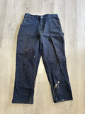 Distressed Navy Blue Carhartt Carpenter Pants