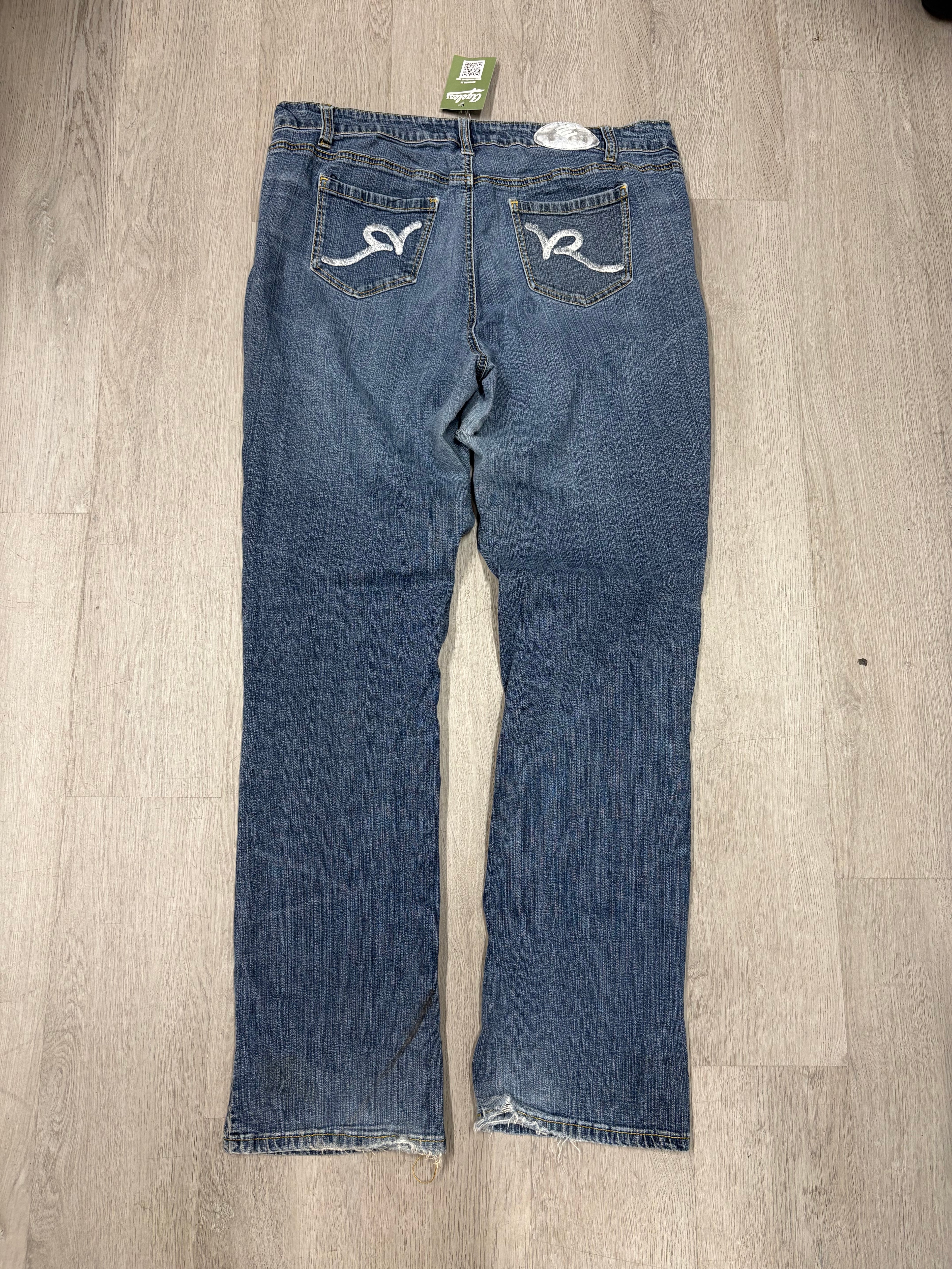 Y2K Womens Rocawear Wide Leg Denim Jeans