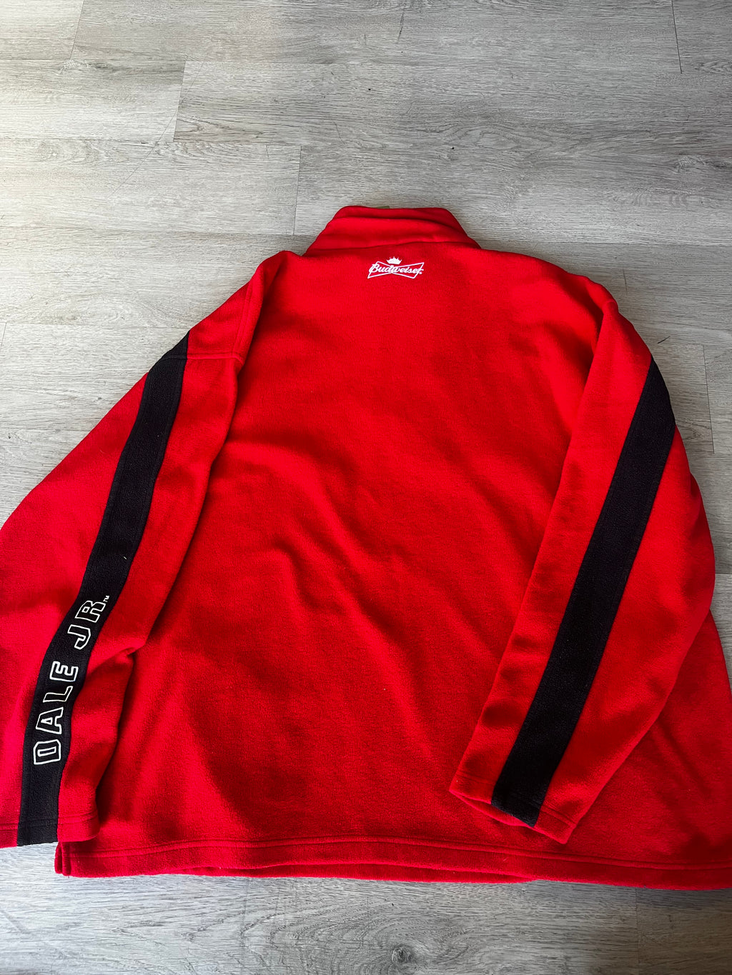 Red Dale Jr Budweiser Quarter Zip