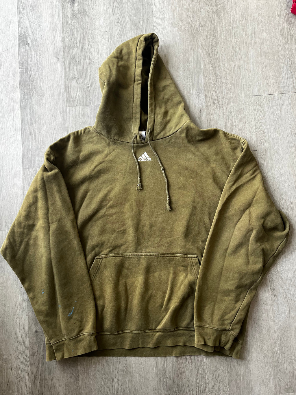 Vintage Adidas Green Hoodie